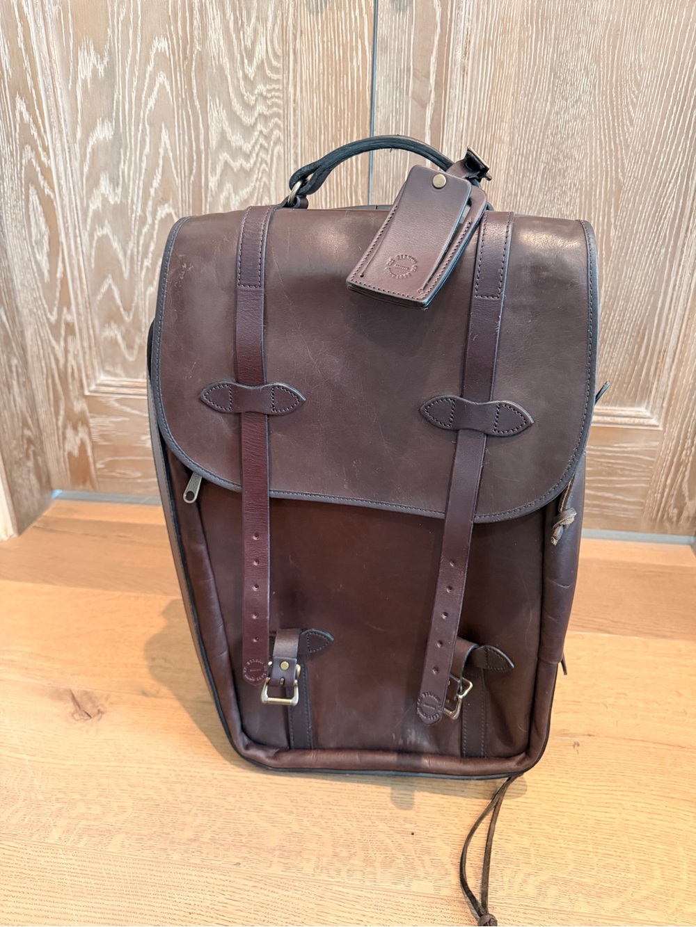 FILSON WEATHERPROOF ROLLING CARRY-ON SUITCASE | SIERRA BROWN